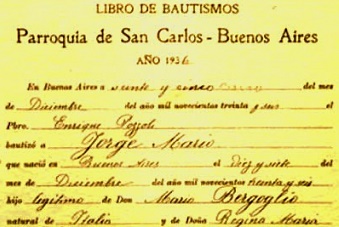 78 Anni Fa Il Battesimo Di Papa Francesco Presso La Parrocchia San Carlo Borromeo Nel Quartiere Almagro Di Buenos Aires